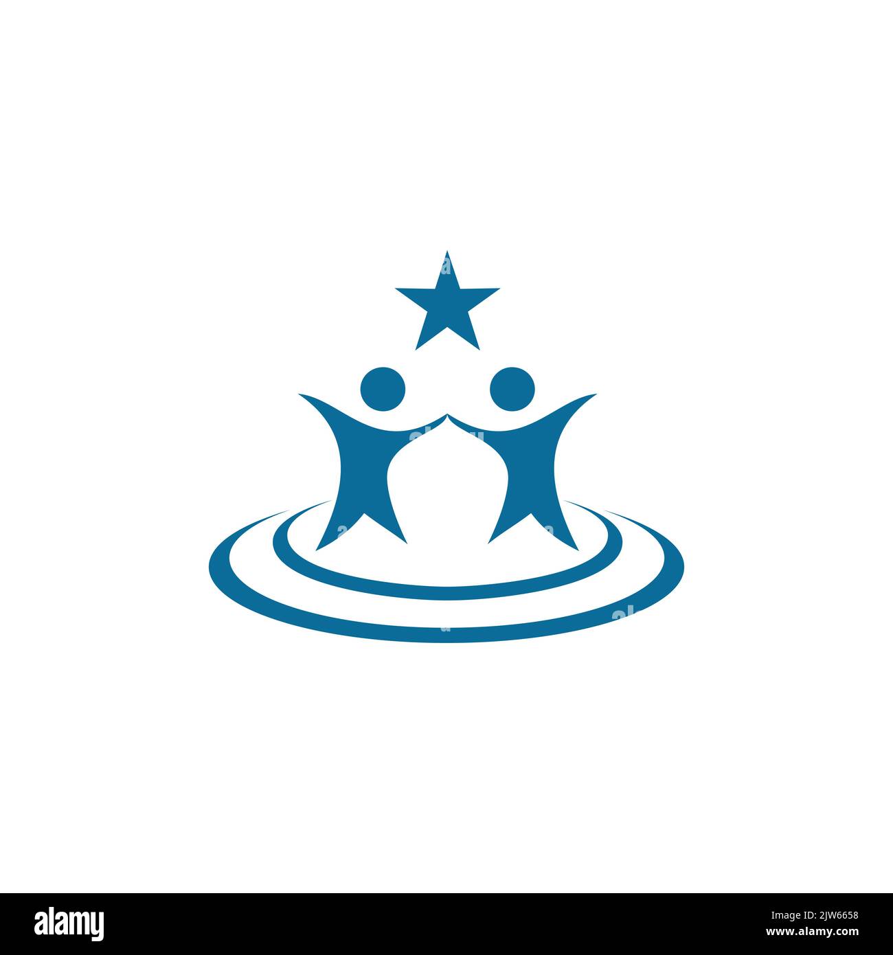 Happy Kids Kind Spaß Logo Symbol Vektor Grafik-Design Stock Vektor