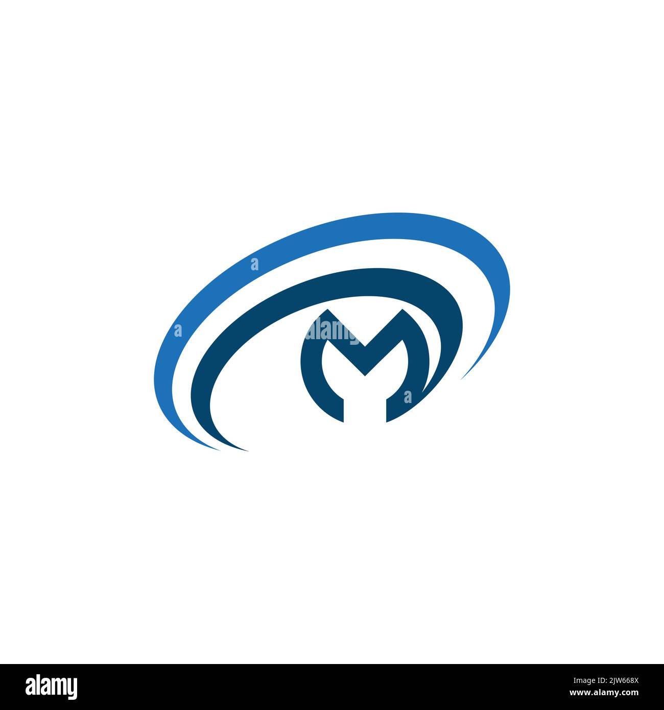 Buchstabe M stilvolles Logo Symbol Vektor Grafik-Design Stock Vektor