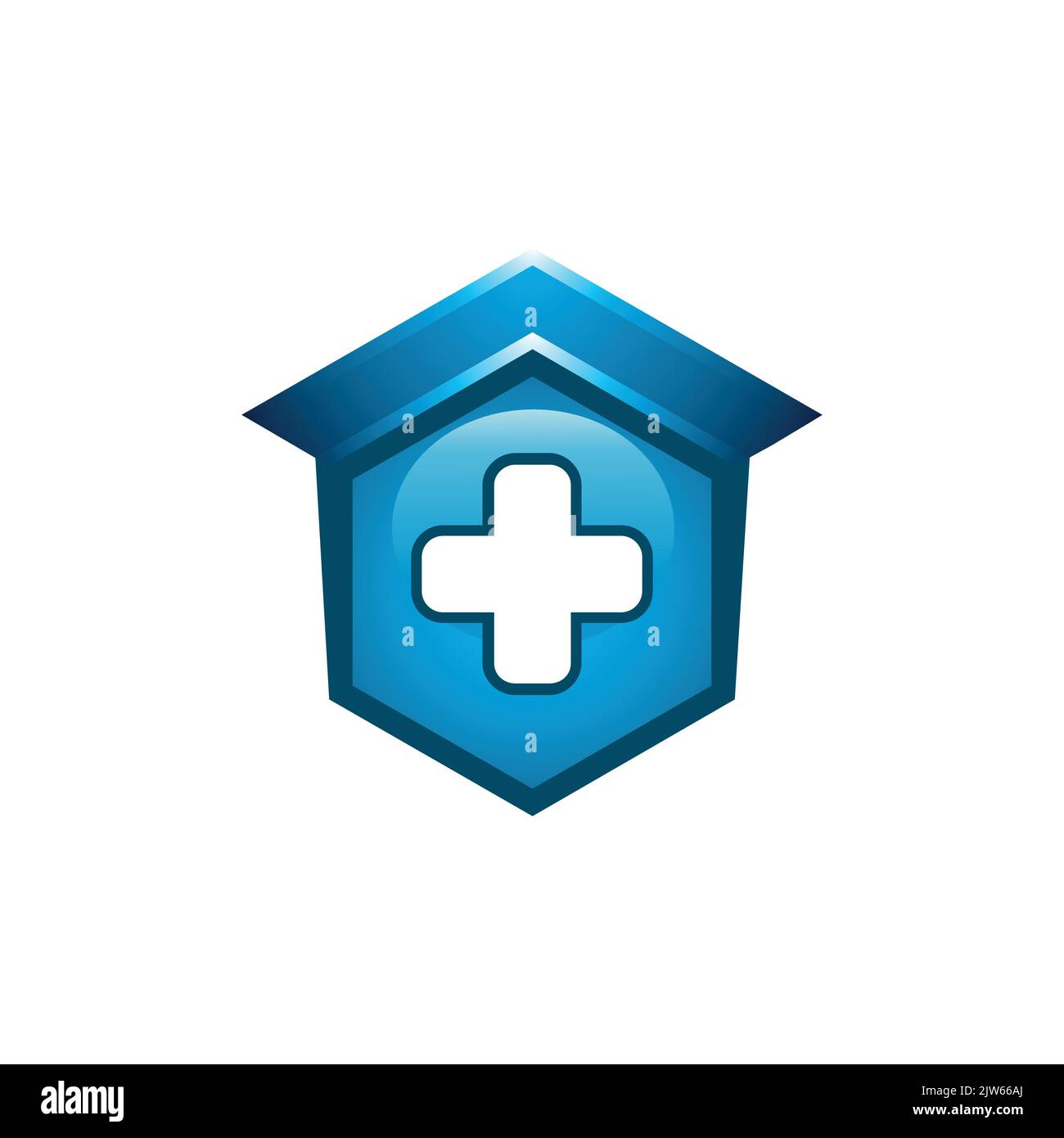 Krankenhaus medizinische Klinik Logo Symbol Vektor Grafik Design Stock Vektor