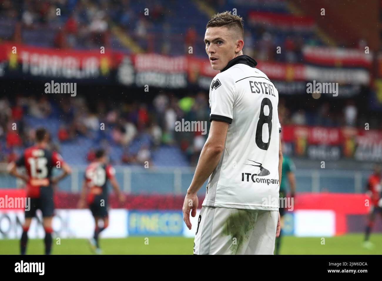 Nahuel Estevez (Parma Calcio) feiert nach einem Tor beim Spiel der