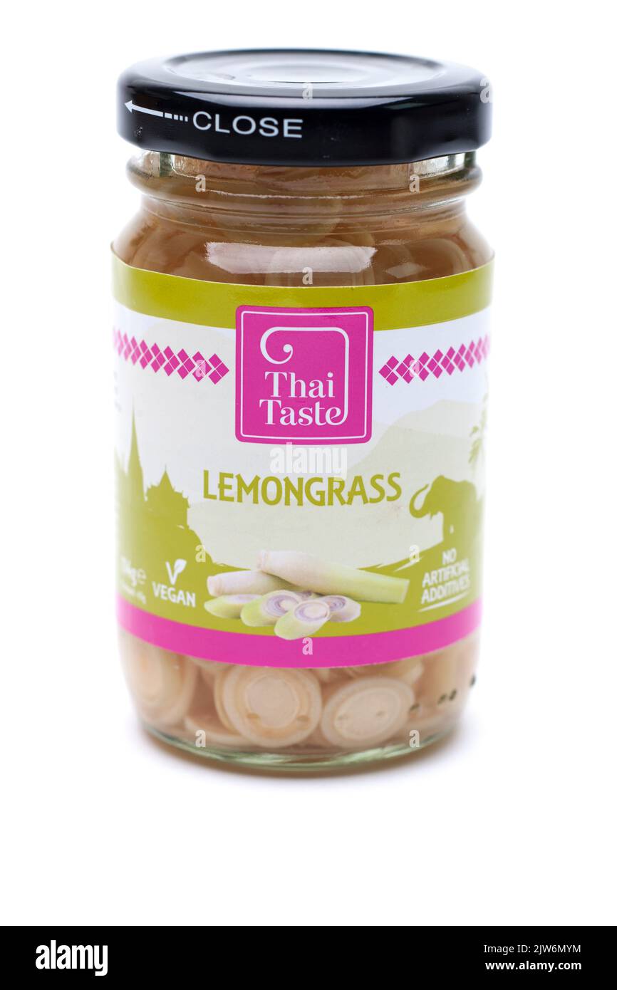 Glas Thai Geschmack Vegan Lemongrass Stockfoto