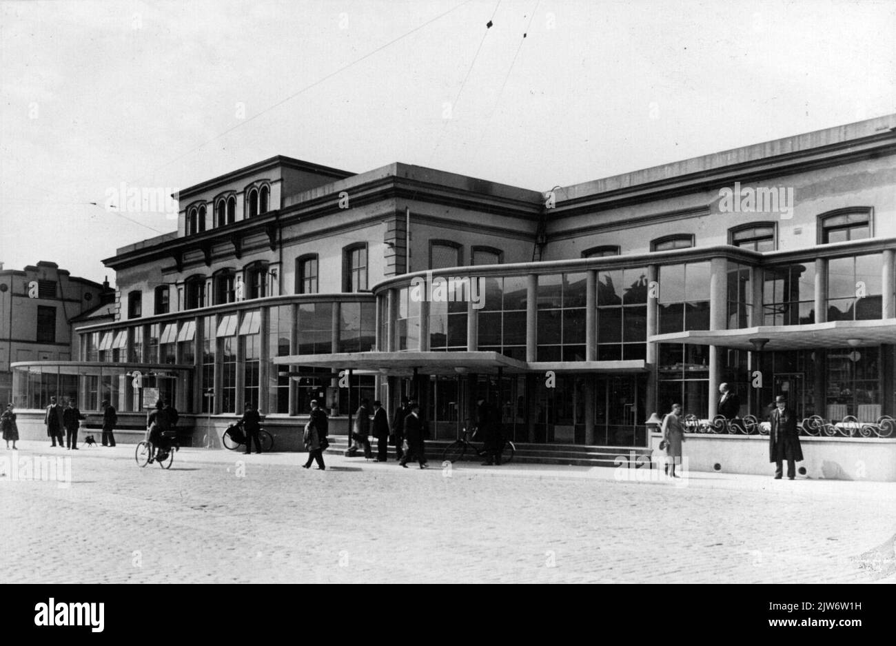 Ansicht der N.S. Station Utrecht et al. In Utrecht von Norden. Stockfoto