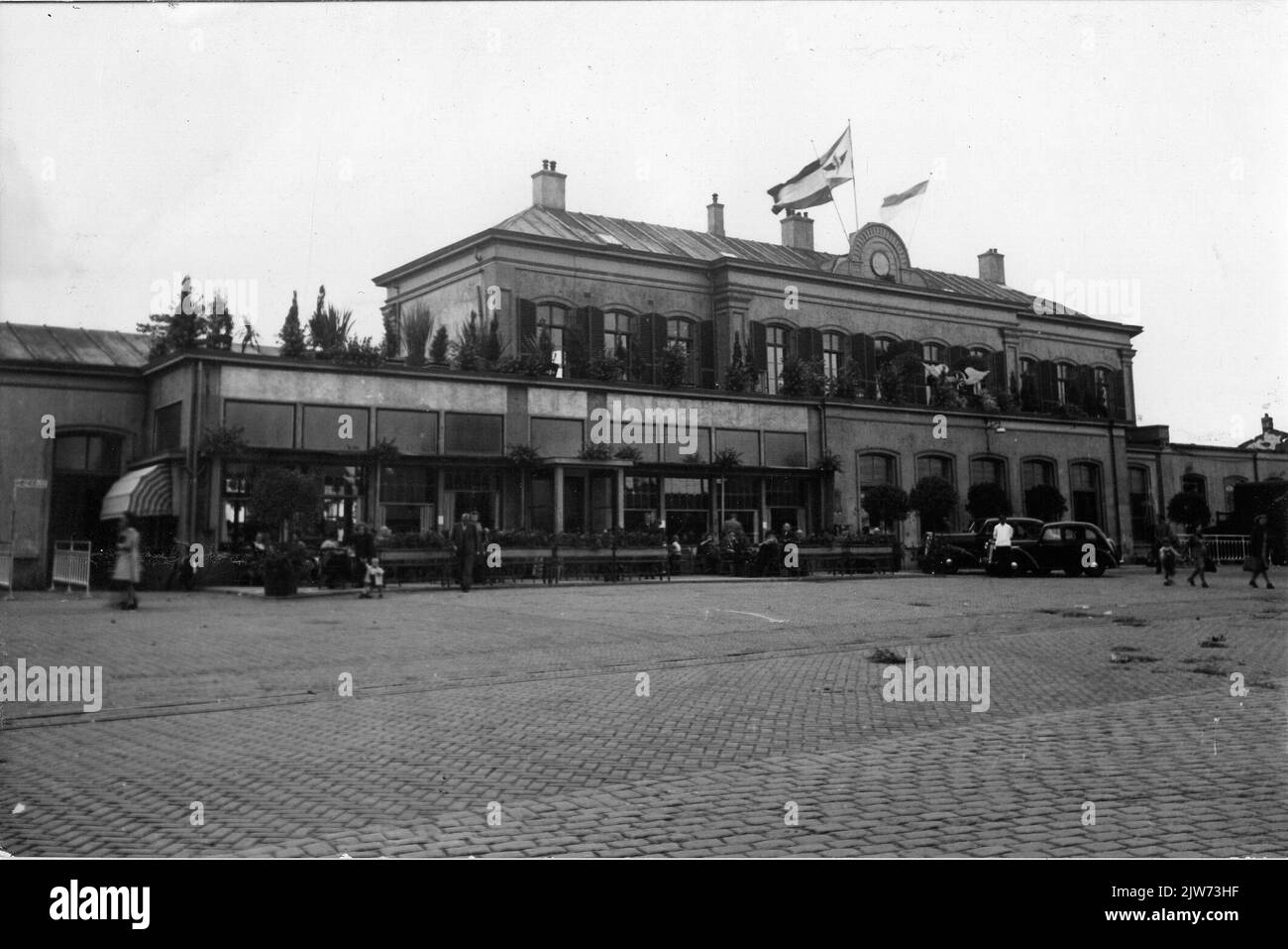 Blick auf die N.S. Station Zutphen in Zutphen. Stockfoto