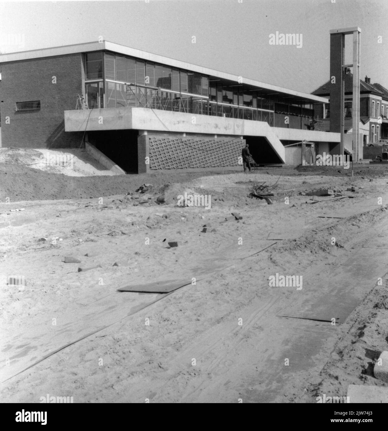Blick auf die N.S. Station Weesp in Weesp. Stockfoto