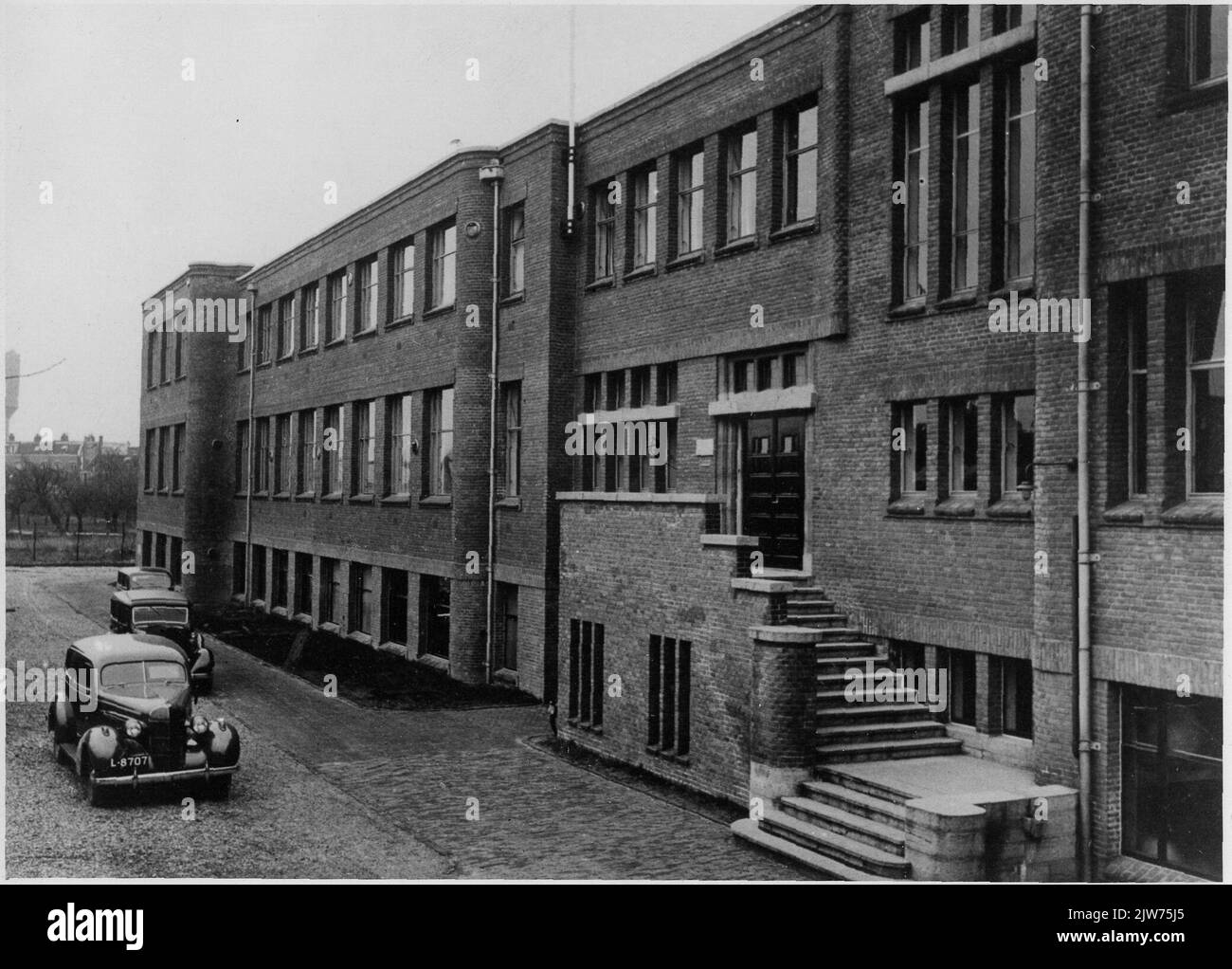 Ansicht des Labors für physiologische Chemie der Medizinischen Fakultät der Universität Utrecht (Vondellaan 24A) in Utrecht. Stockfoto