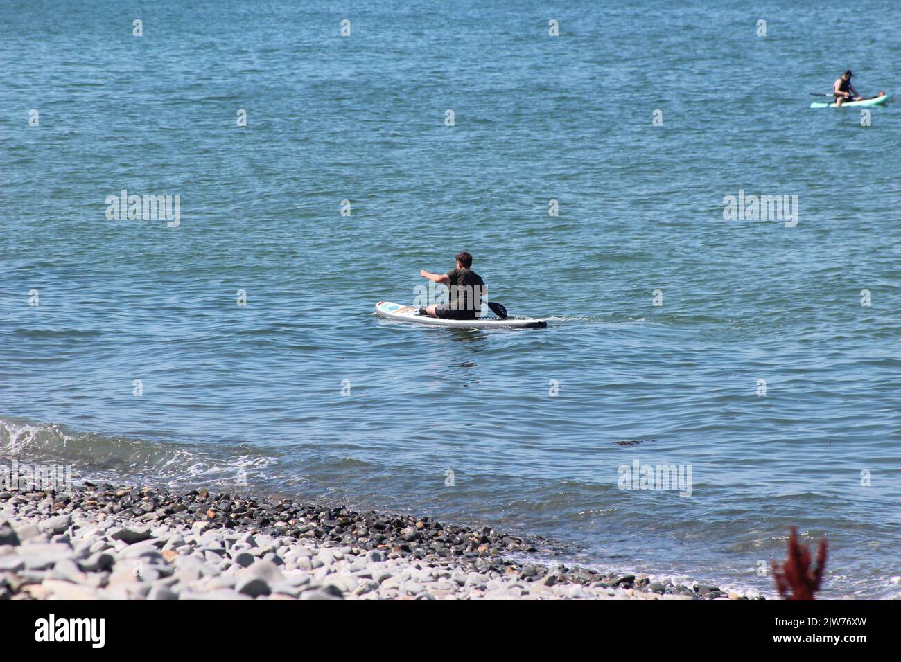 Sommer in Penmaenmawr, Nordwales Stockfoto