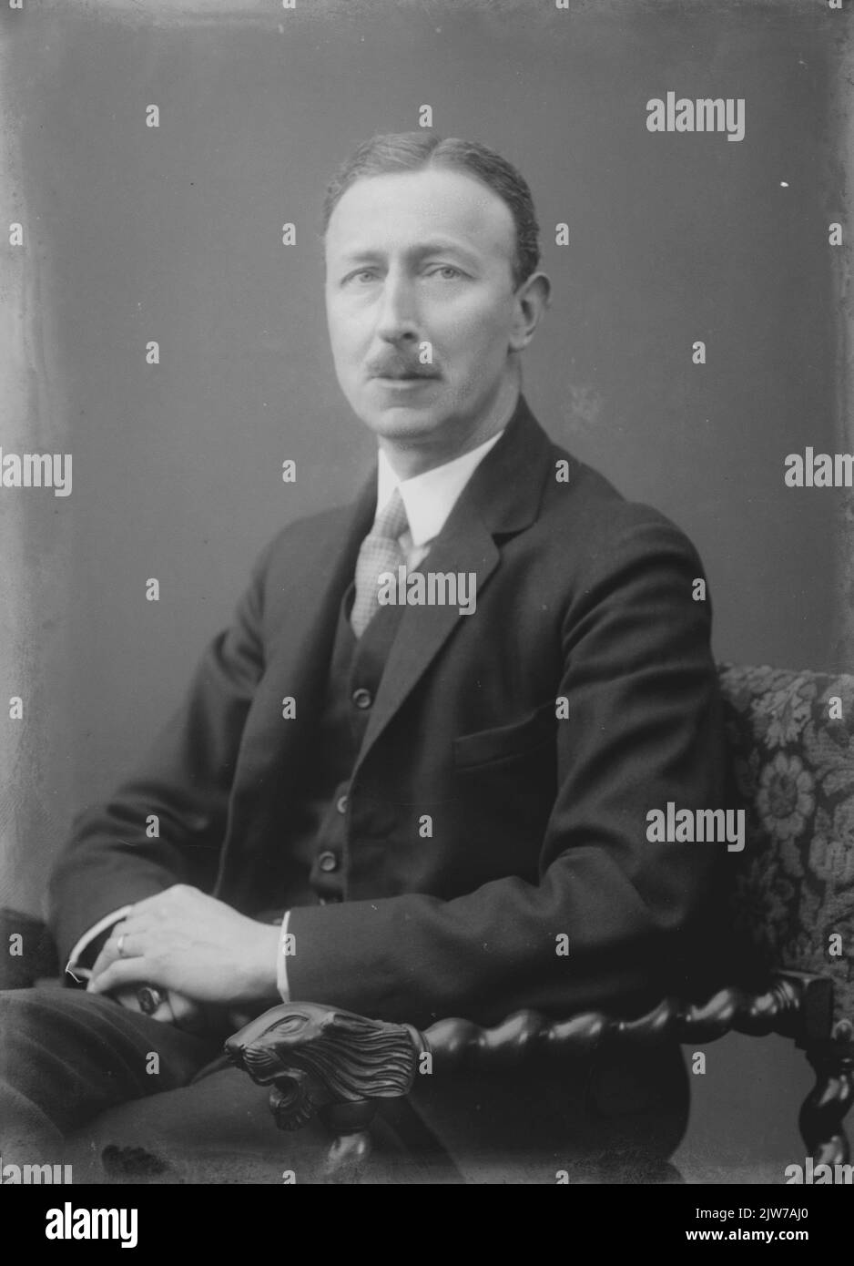 Porträt von Alphert Baron Schimmelpenninck van der Oye (1880-1943), Bürgermeister der Gemeinde Doorn von 1909 bis? Stockfoto