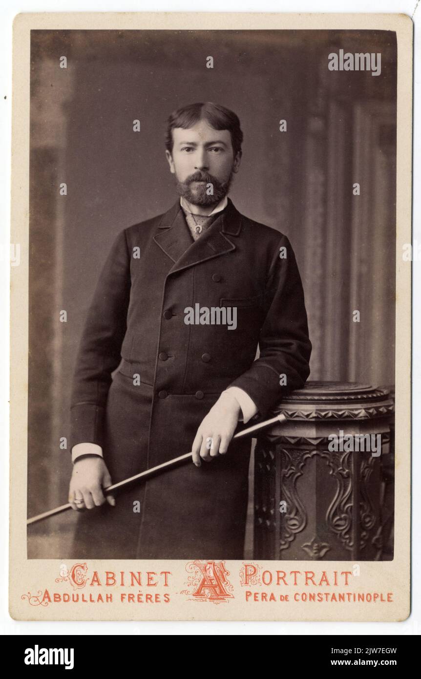 Brüssel 4 Februar 1884 / L.H. Ruijssenaers 'und' Nr. 237. 'Stift in schwarz verso und o. Stockfoto