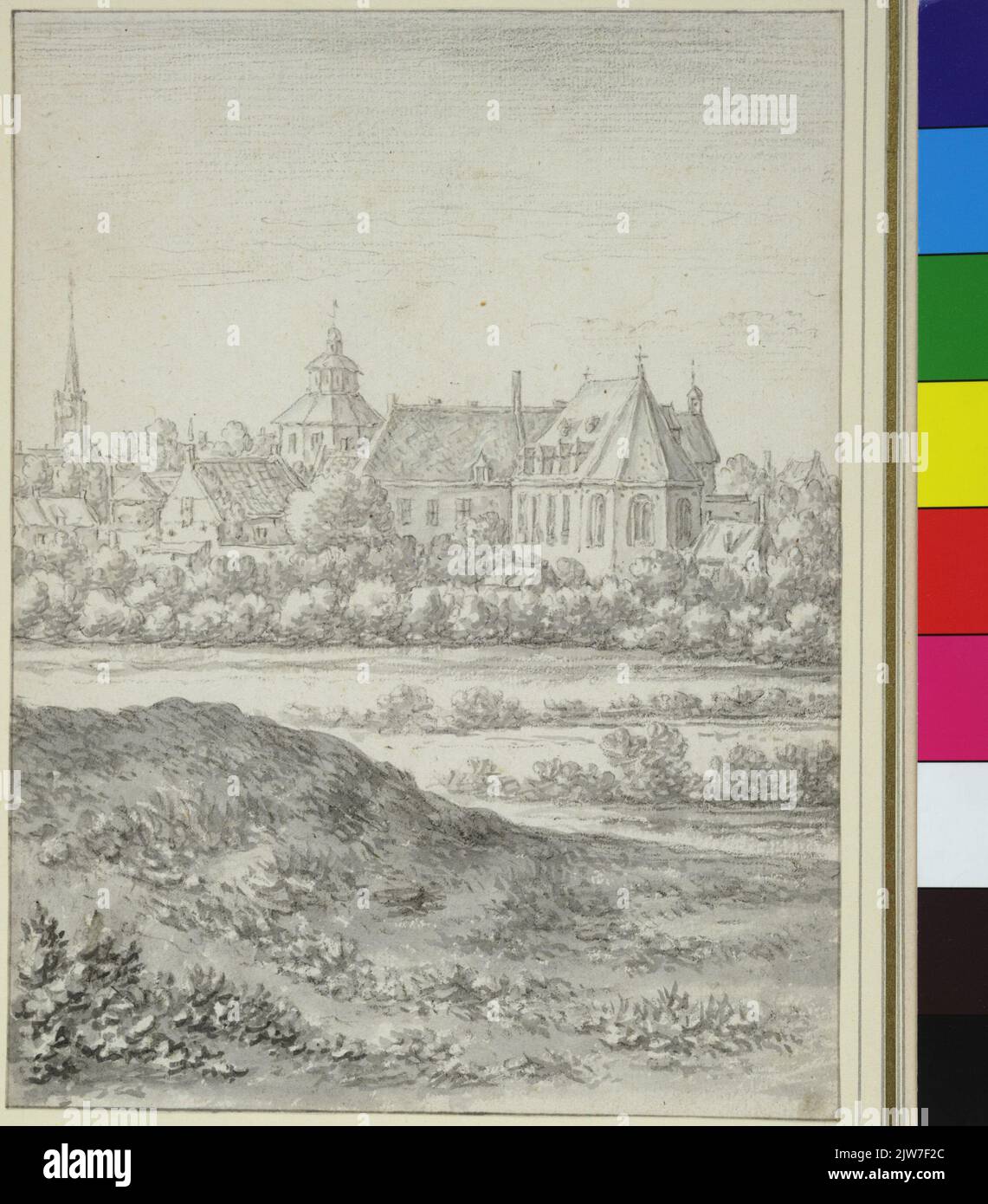 Das von Herman Saftleven auf Dander Sijde signierte ist die Heillige Kruis Ao. 1674 Stockfoto