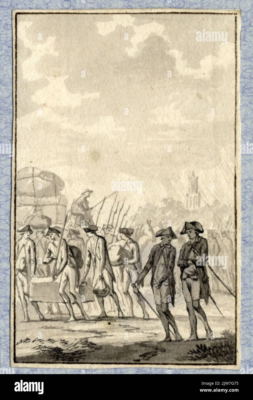 Lassen / Utrecht 'Stift in schwarz Verso L.B. Stockfoto