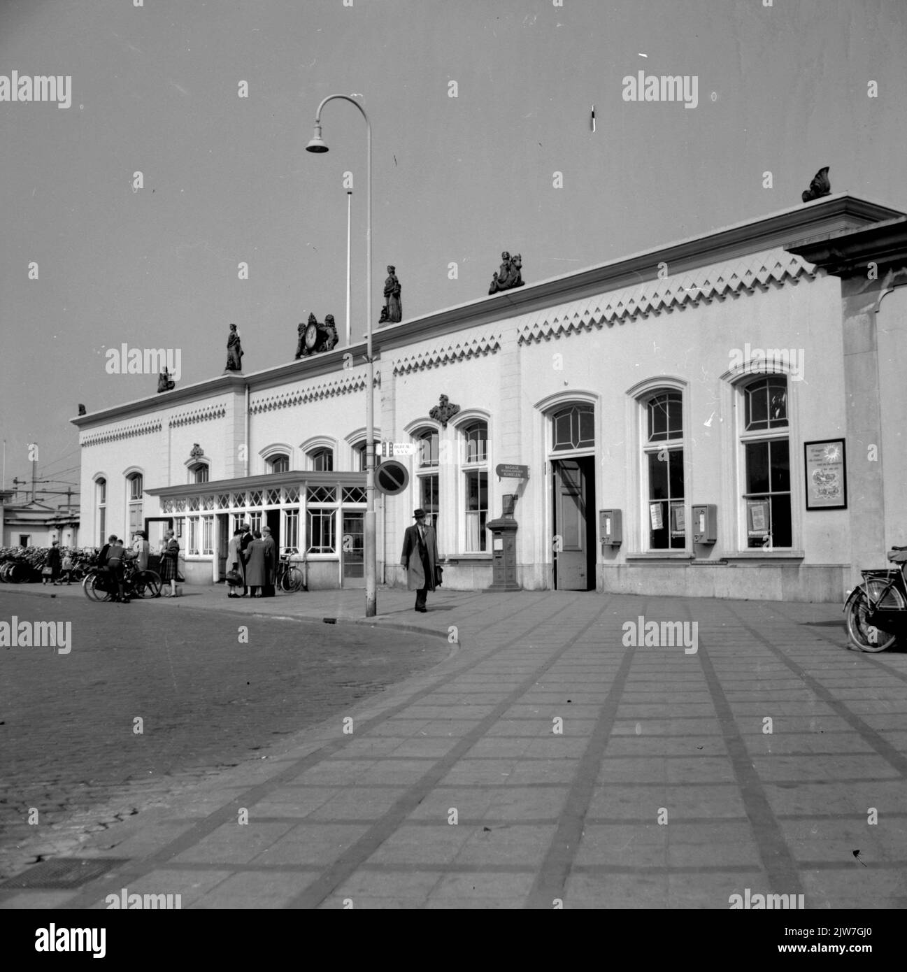 Blick auf die N.S Station Gouda in Gouda. Stockfoto