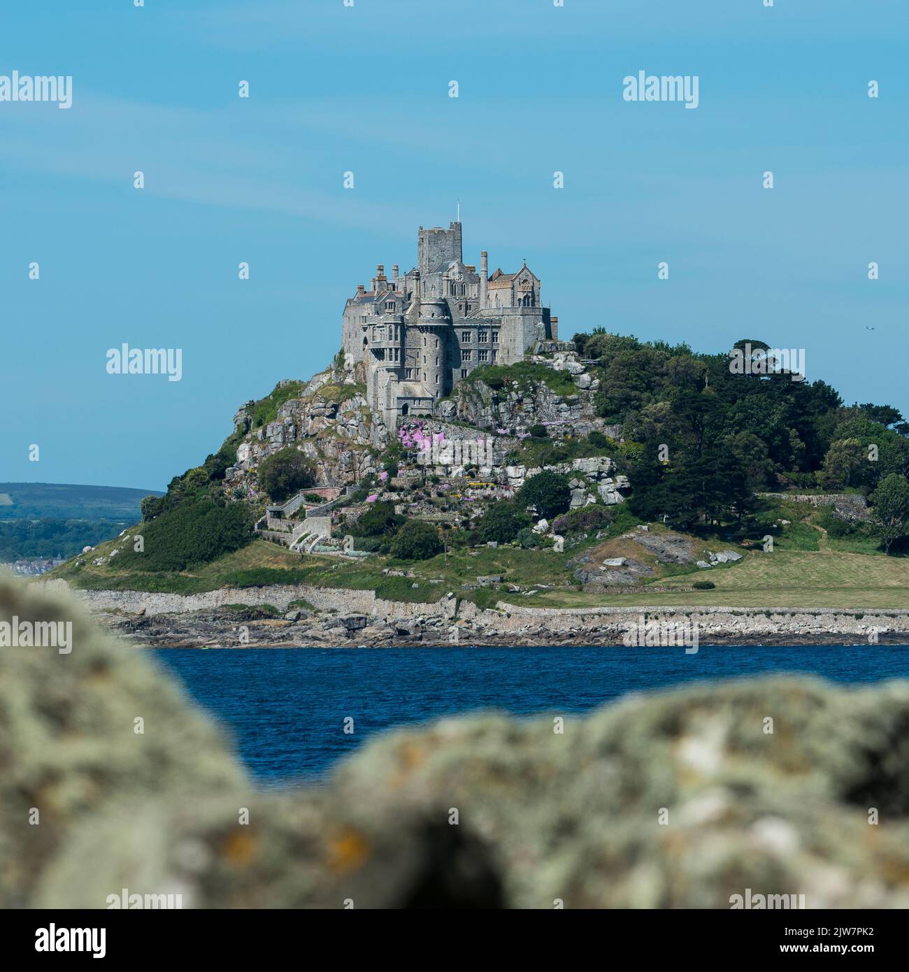 St. Michael's Mount Cornwall, Set aus der Game of Thrones-Serie. Stockfoto