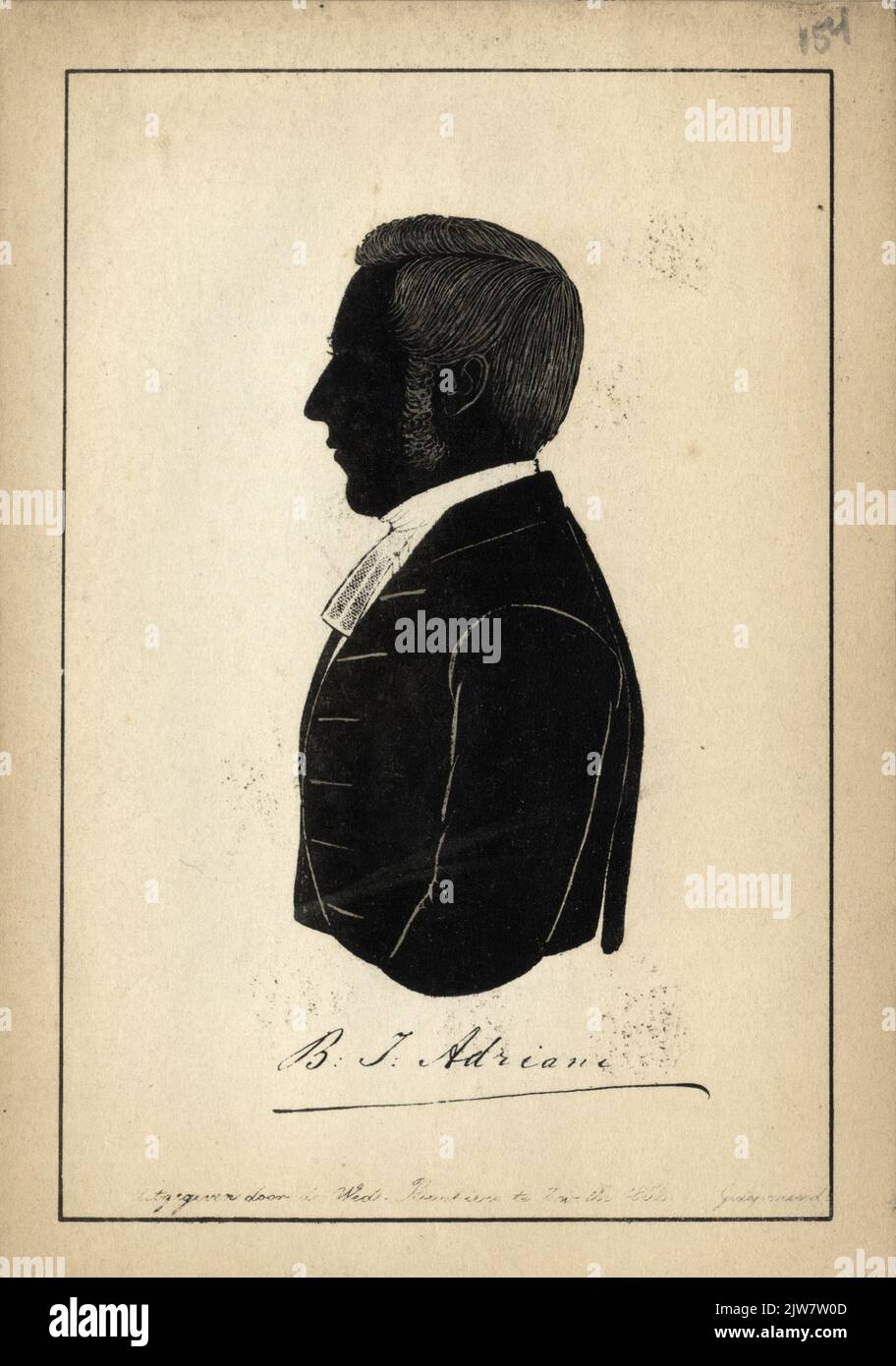 B. J. Adriani. „(Handtekening) Stockfoto