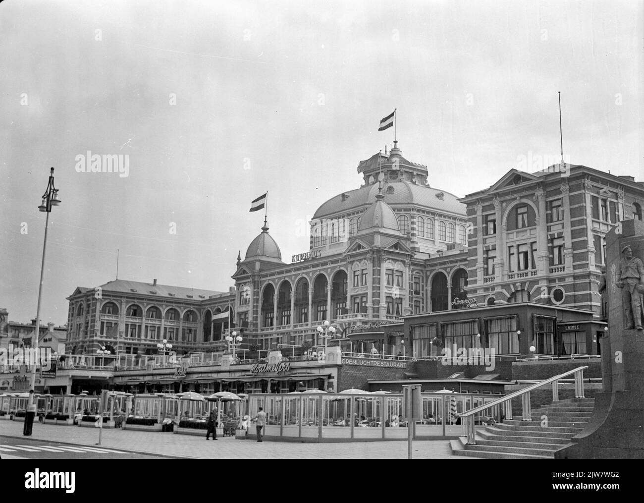 Blick auf den Ridderzaal in Den Haag. Stockfoto