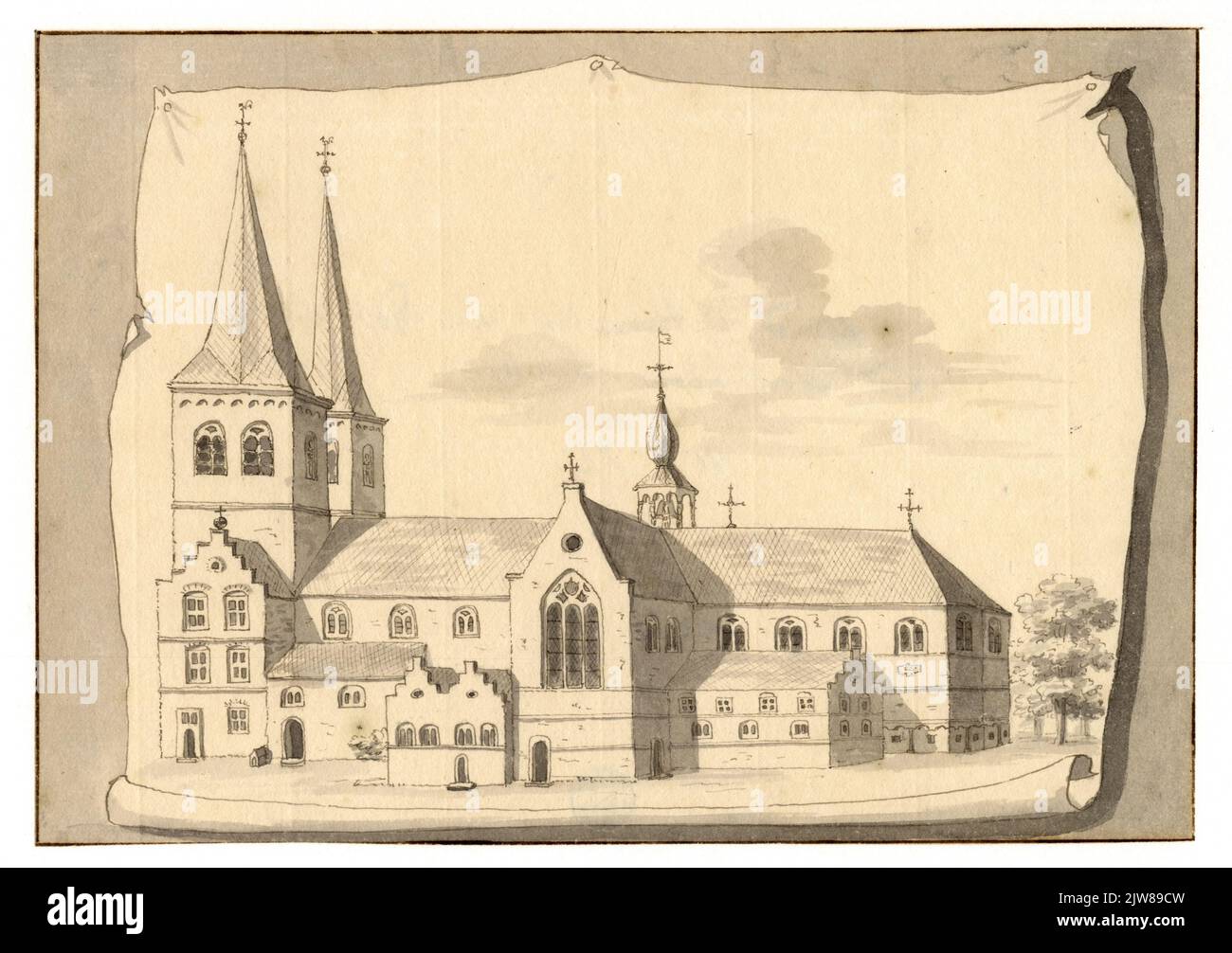 Oud Munster einst die Salvatorkirche Stockfoto