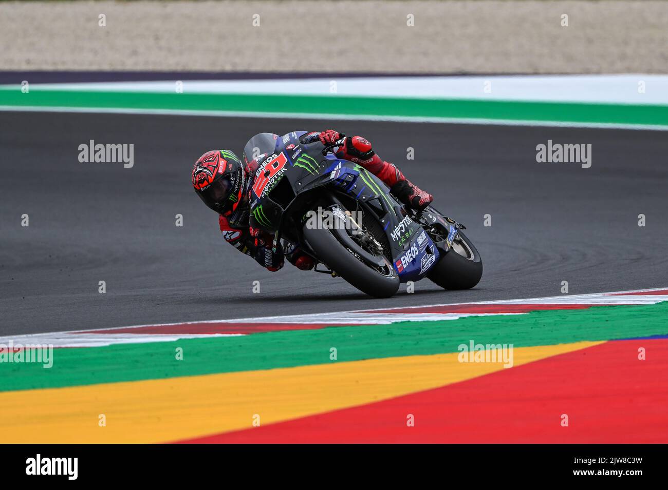 Quartararo Fabio Fra Monster Energy Yamaha MotoGP Yamaha während des Gran Premio di San Marino e della Riviera di Rimini Qualifying Moto GP, MotoGP World Championship in Misano Adriatico, Italien, September 03 2022 Stockfoto