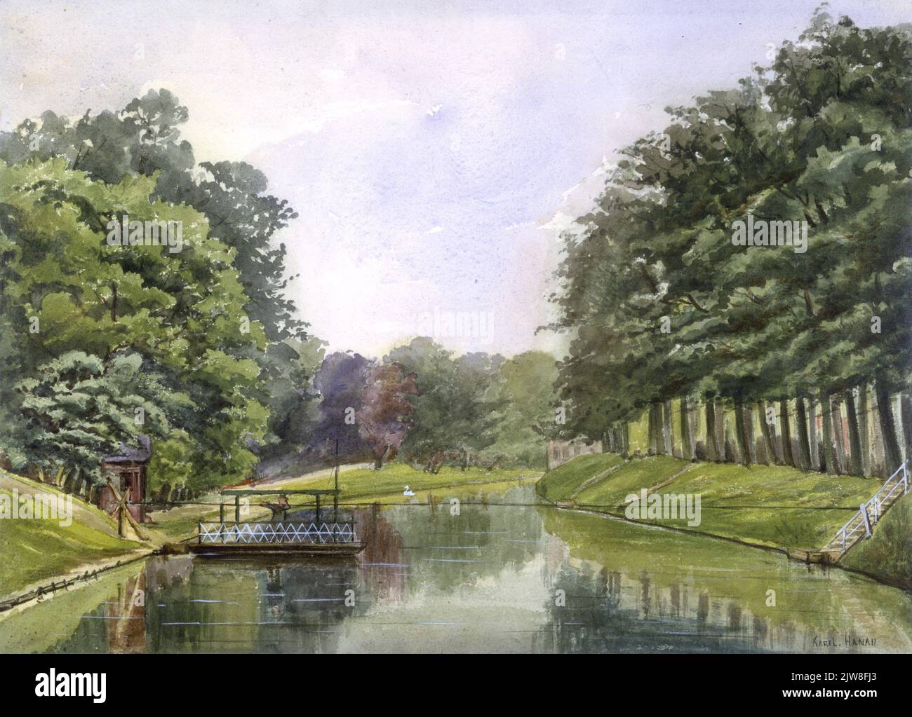 1900. 'Stift in schwarz Verso L.O. Stockfoto