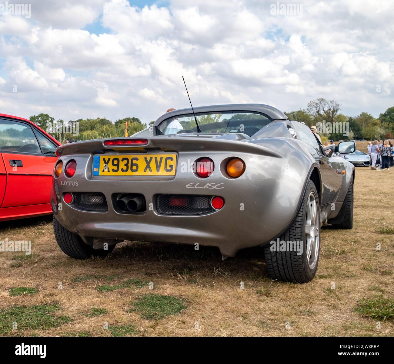 Old Buckenham, Norfolk, Großbritannien – September 03 2022. Der klassische Sportwagen Lotus Elise wird auf der jährlichen Ausstellung für kostenlose Teilnahme im Sommer ausgestellt Stockfoto