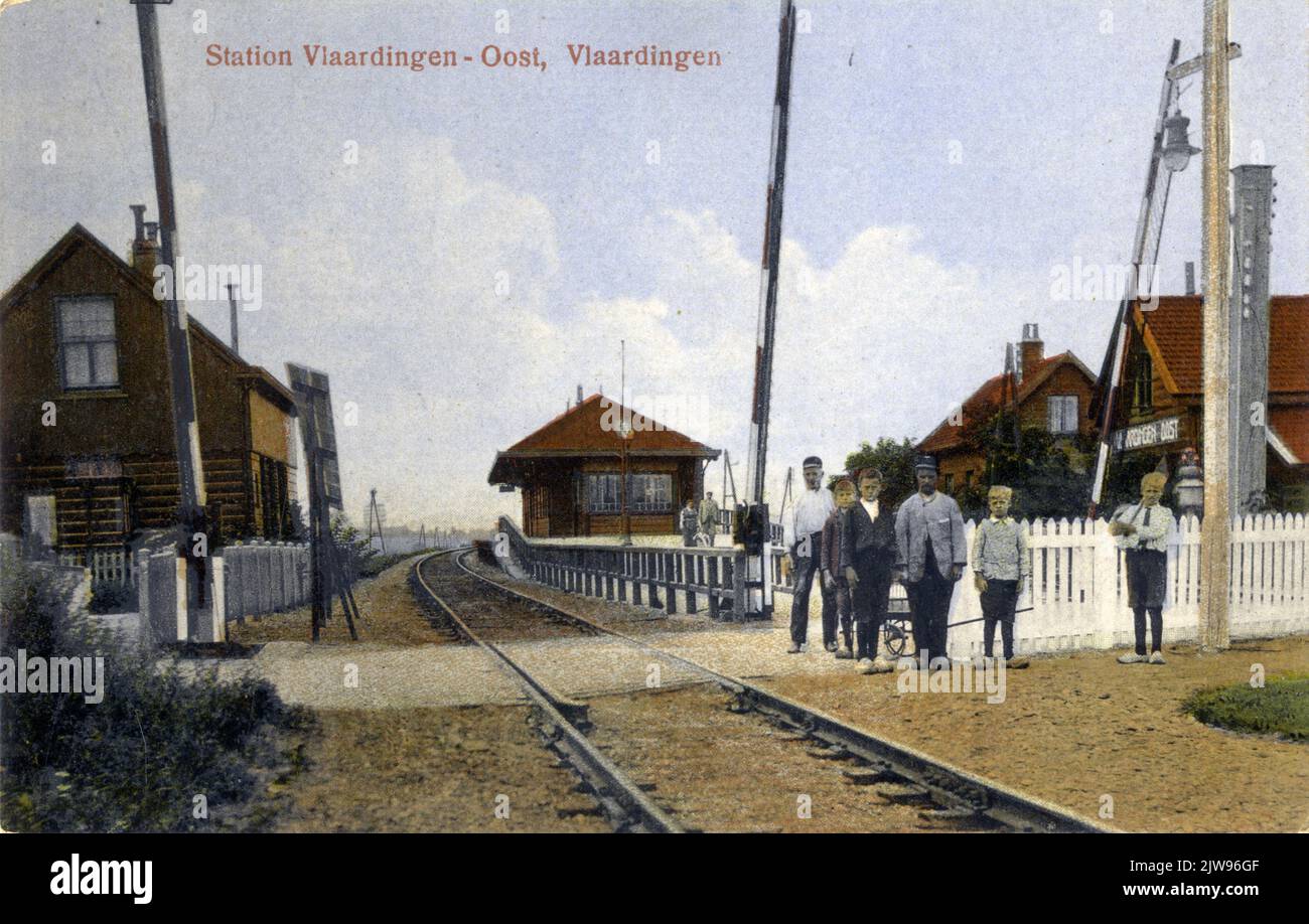 Bahnhof Vlaardingen-Oost, Vlaardingen Stockfoto