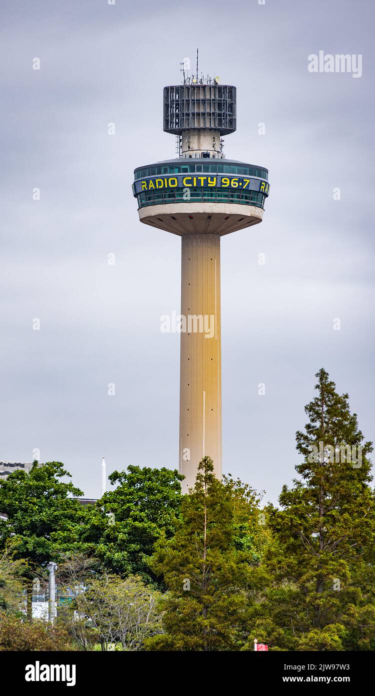 St Johns Beacon Viewing Gallery im Radio Tower Liverpool - LIVERPOOL, Großbritannien - 16. AUGUST 2022 Stockfoto