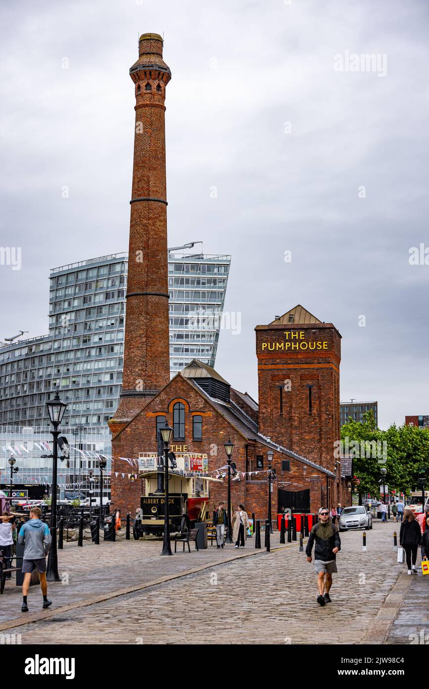 The Pumphouse at Liverpool Merseyside - LIVERPOOL, Großbritannien - 16. AUGUST 2022 Stockfoto