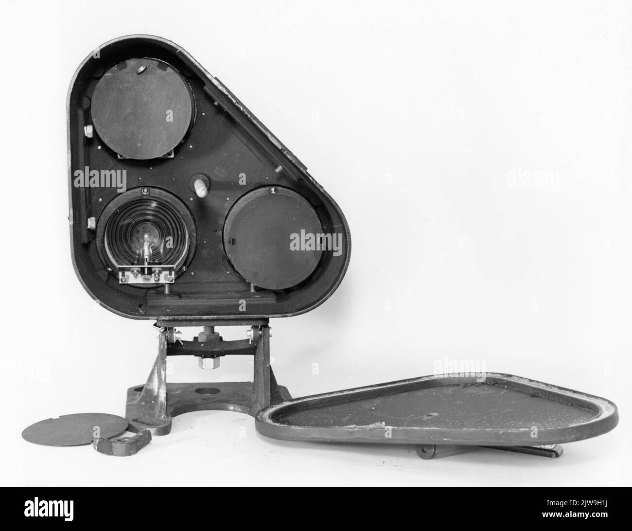 Bild eines M.F.-Seins der N.S. in Culemborg.n.b. Das Foto ist Teil einer Fotoserie mit technischen Installationen des Signalsystems. Stockfoto