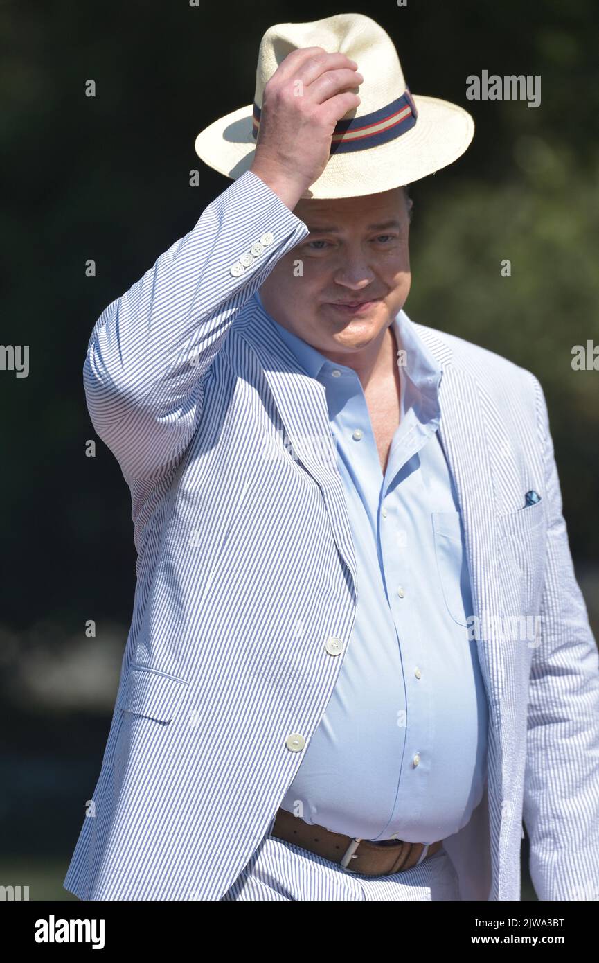 Venedig, Italien. 04. September 2022. VENEDIG, ITALIEN - 04. SEPTEMBER: Brendan Fraser wird während der Internationalen Filmfestspiele Venedig 79. am 04. September 2022 in Venedig, Italien, zu sehen sein. Kredit: dpa/Alamy Live Nachrichten Stockfoto