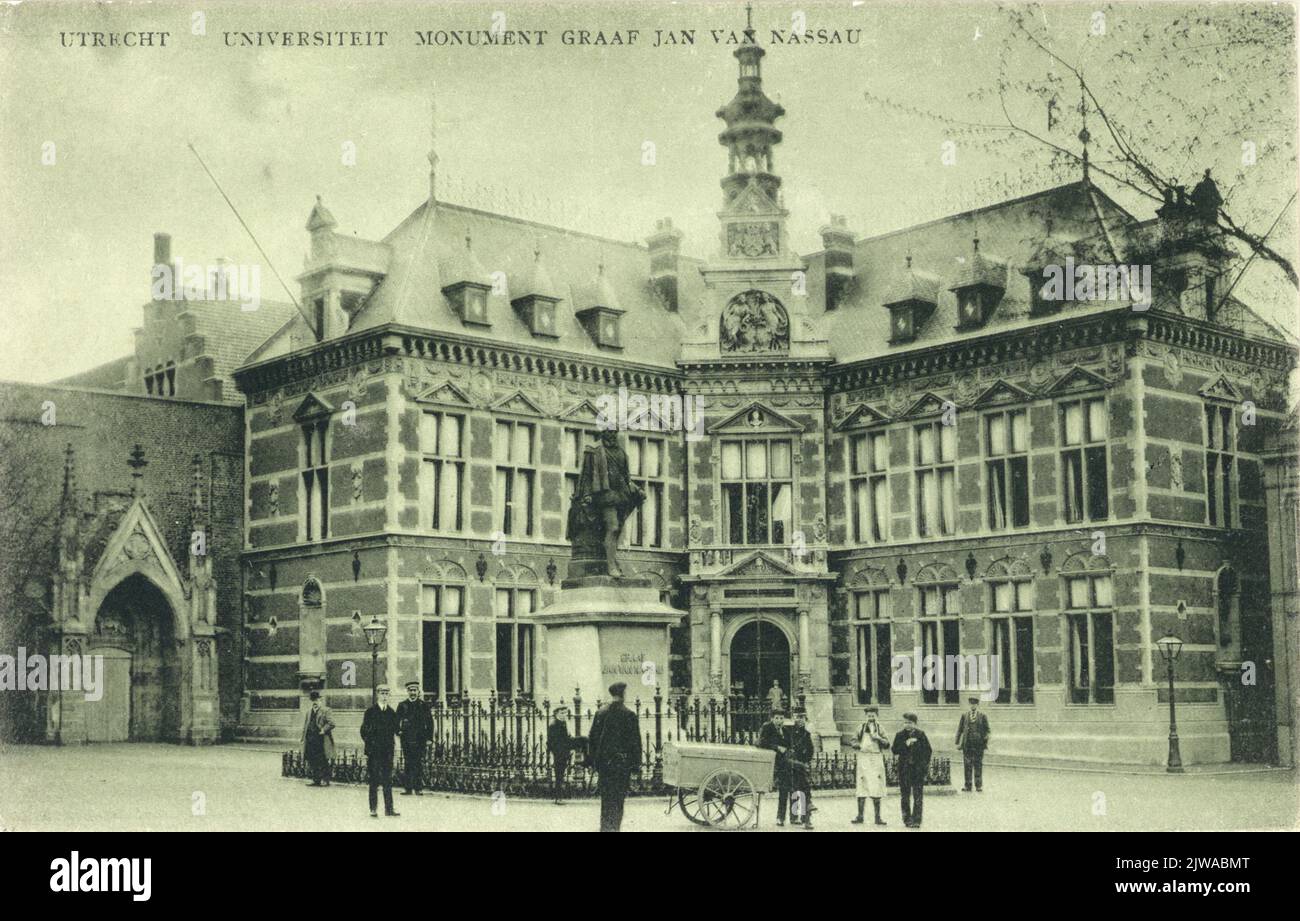 Denkmal der Universität Utrecht Graf Jan van Nassau Stockfoto