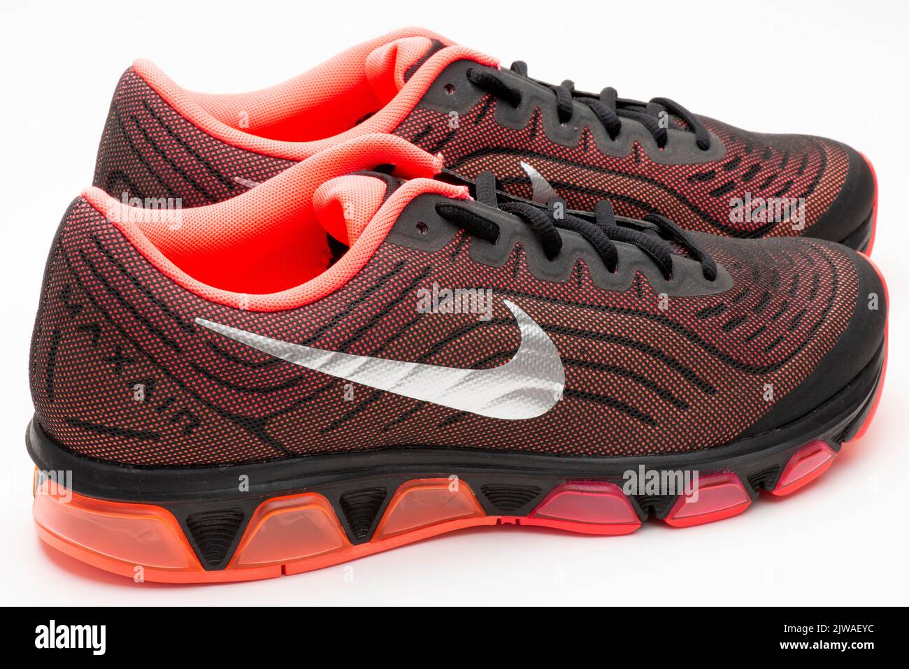 Nike Air Max Tailwind 6 Waffel Sportschuhe und Herrenschuhe mit mehrfarbigem Design Stockfoto