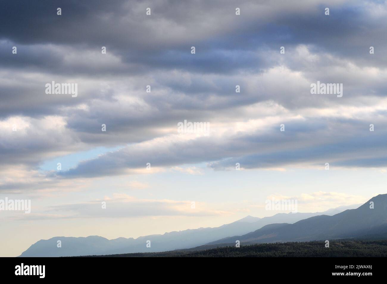 Front Range der Rocky Mountains in Colorado Stockfoto