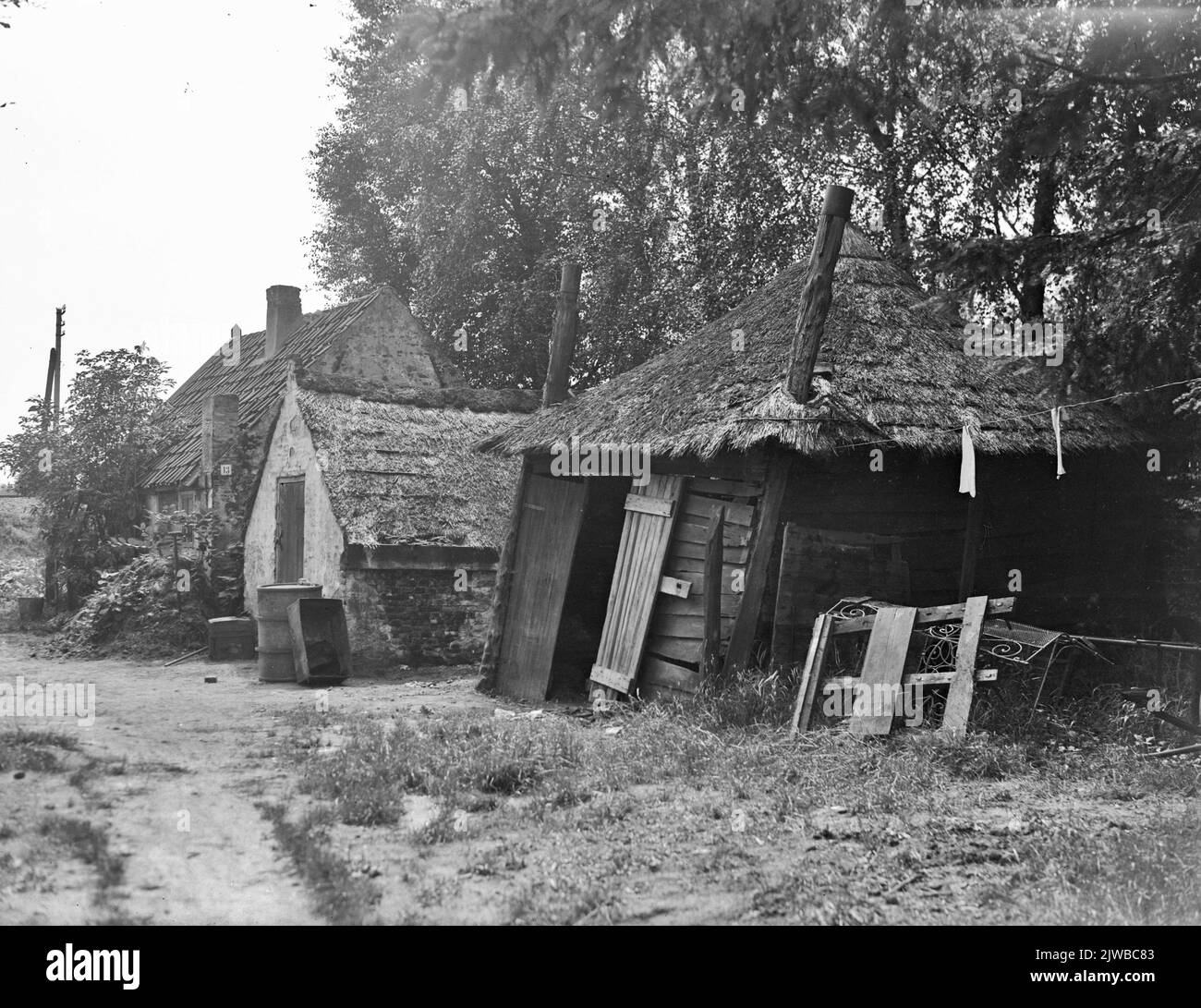 Blick auf einen Bauernhof in Soest. Stockfoto