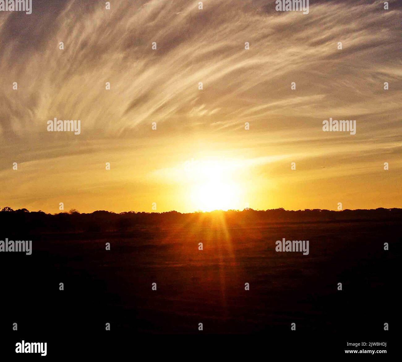 Wunderschöne Sonnenuntergänge am Abend in Sri Lanka Stockfoto