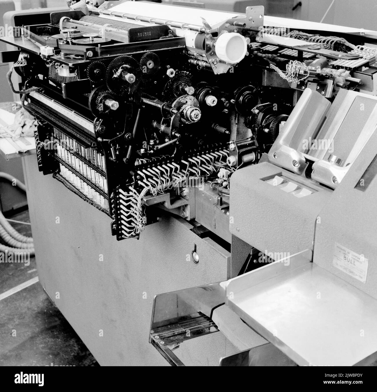 Bild des Bull Computers (IBM 1401) in einem der Hauptgebäude der N.S. in Utrecht. Stockfoto Bild des Bull Computers (IBM 1401) in einem der Hauptgebäude der N.S. in Utrecht. Stockfoto