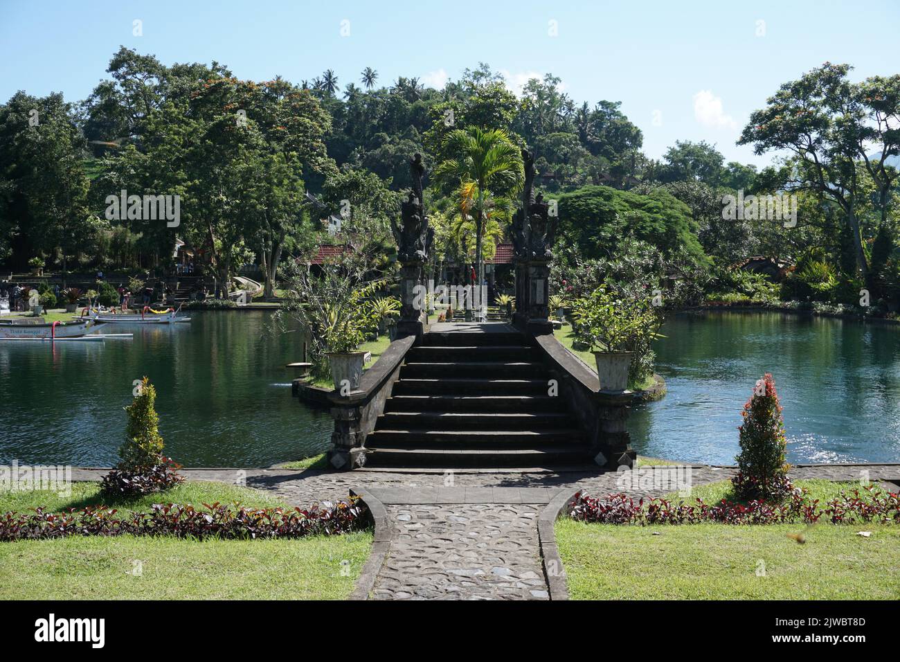 Royal Palace Taman Ujung in karangasem Bali Indonesien. Stockfoto