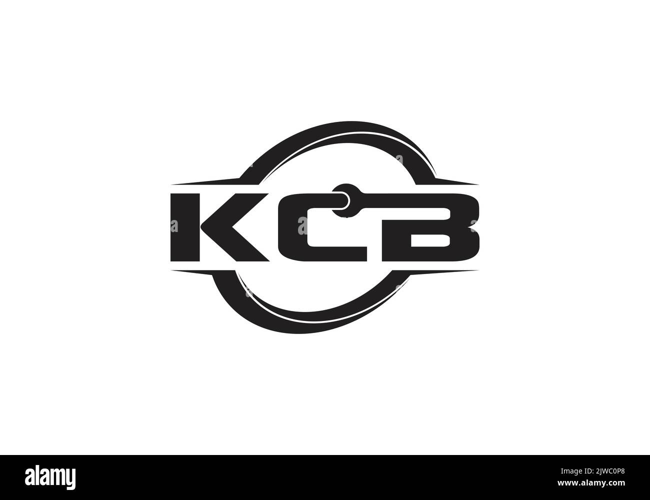 KCB Repair Fix Initial Monogram Letter k c b Logo Design Vektor Vorlage kcb Letter Logo Design Stock Vektor