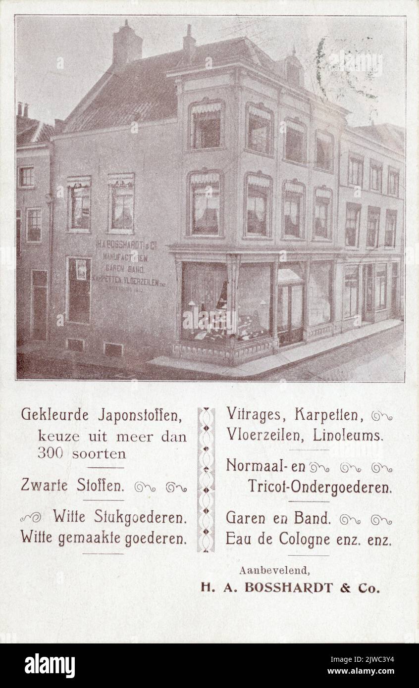 Ansicht der Statue Jan van Nassau (Münsterkerkerkhof) in Utrecht.n.b.: 1912 wurde der Straßenname Münsterkerkhof in Domplein geändert. Stockfoto