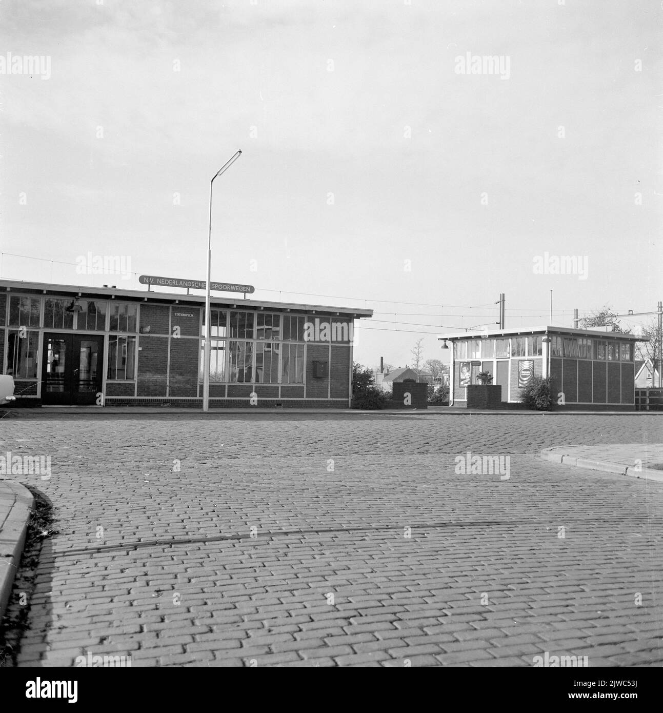 Blick auf die N.S. Station Waddinxveen in Waddinxveen Stockfoto