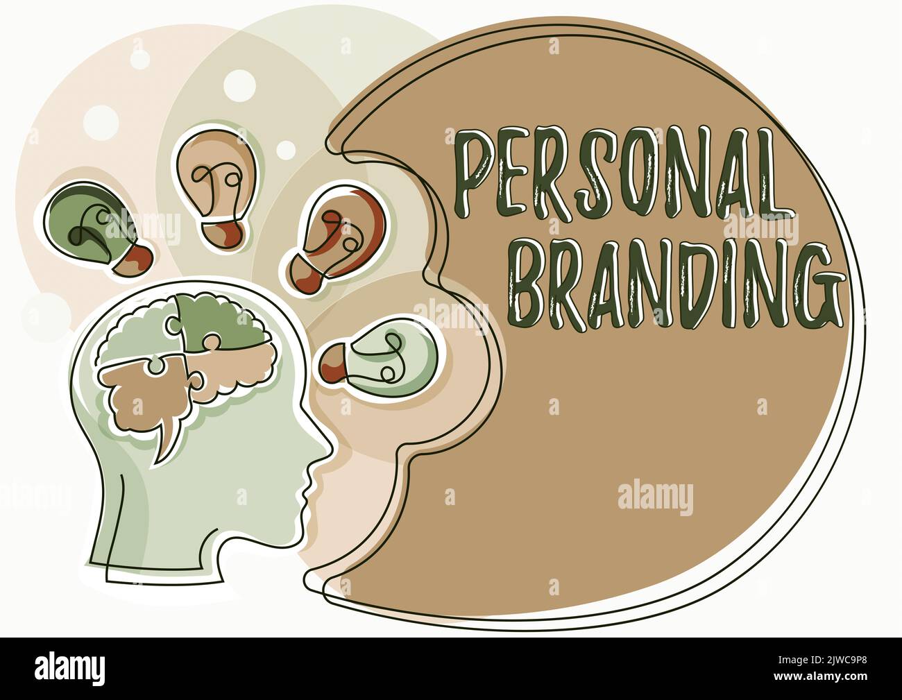 Handschriftentext Persönliches BrandingMarketing selbst und ihre Karriere als Marken. Geschäftsidee Marketing selbst und ihre Karriere als Marken Stockfoto