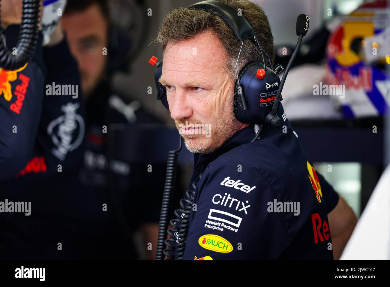 HORNER Christian (gbr), Teamchef von Red Bull Racing, Portrait während der Formel 1 Heineken Dutch Grand Prix 2022, 15. Runde der FIA Formel 1 Weltmeisterschaft 2022 vom 2. Bis 4. September 2022 auf dem Zandvoort Circuit, in den Niederlanden, Belgien - Foto: Florent Gooden / Dppi/DPPI/LiveMedia Stockfoto