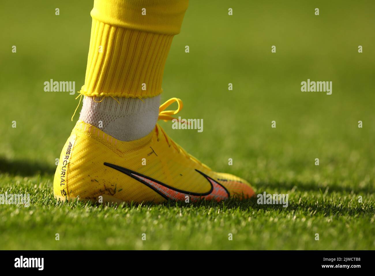 Nike Zoom Mercurial Vapor 15 Elite AG-Pro Schuh – Norwich City gegen Coventry City, Sky Bet Championship, Carrow Road, Norwich, Großbritannien – 3.. September 2022 nur zur redaktionellen Verwendung – es gelten DataCo-Beschränkungen Stockfoto