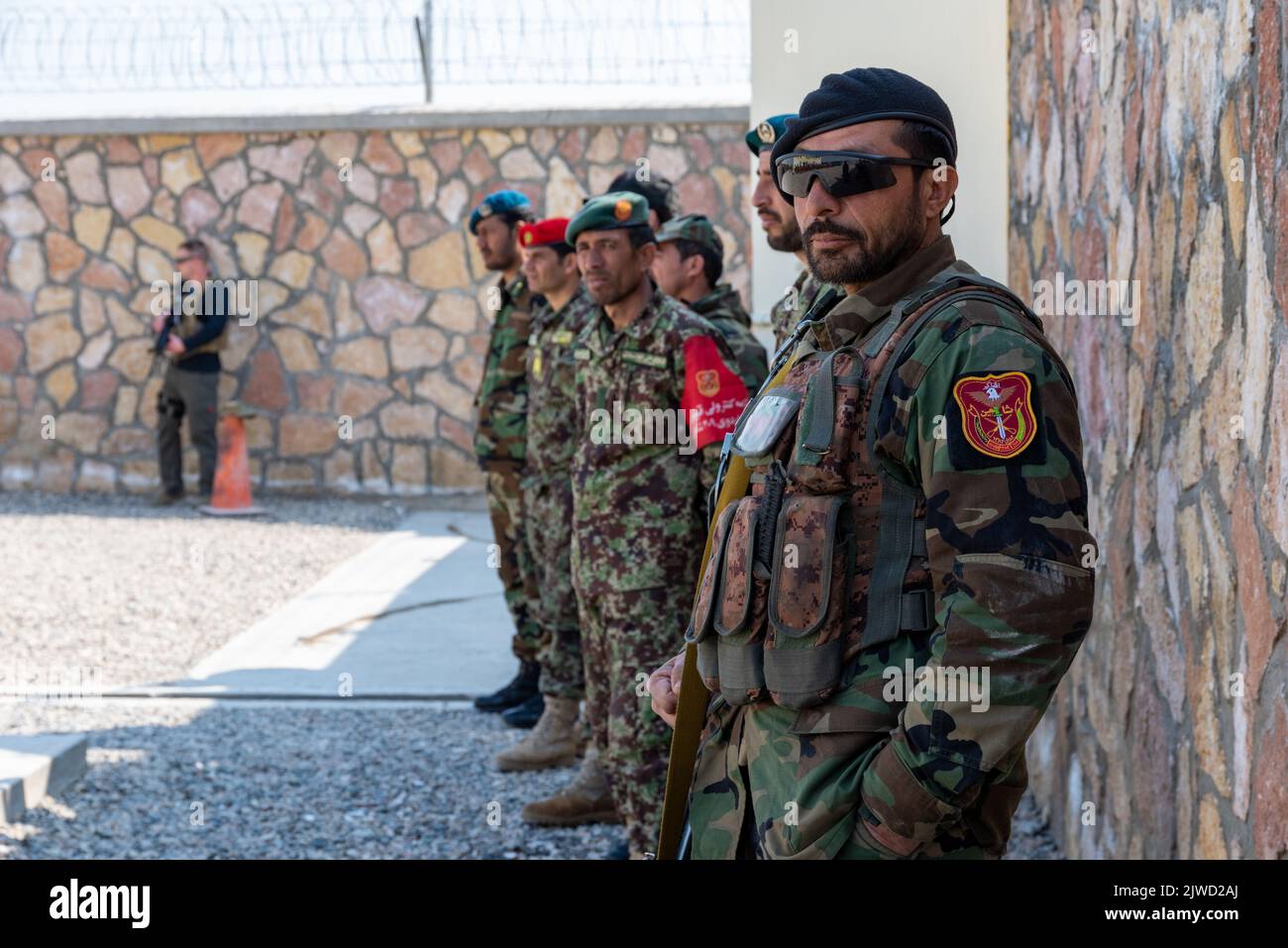Bundeswehr in Afghanistan - Camp Shaheen Stockfoto
