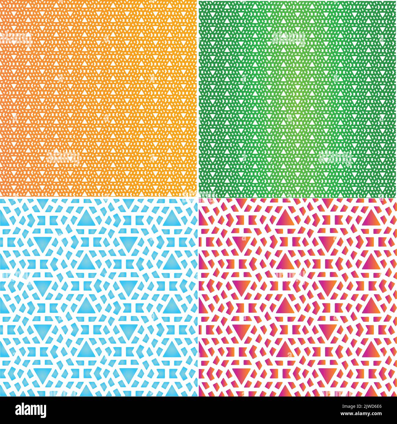 Einzigartiges Dreieck Rapportmuster für Geschenkverpackung Textur Stock Vektor