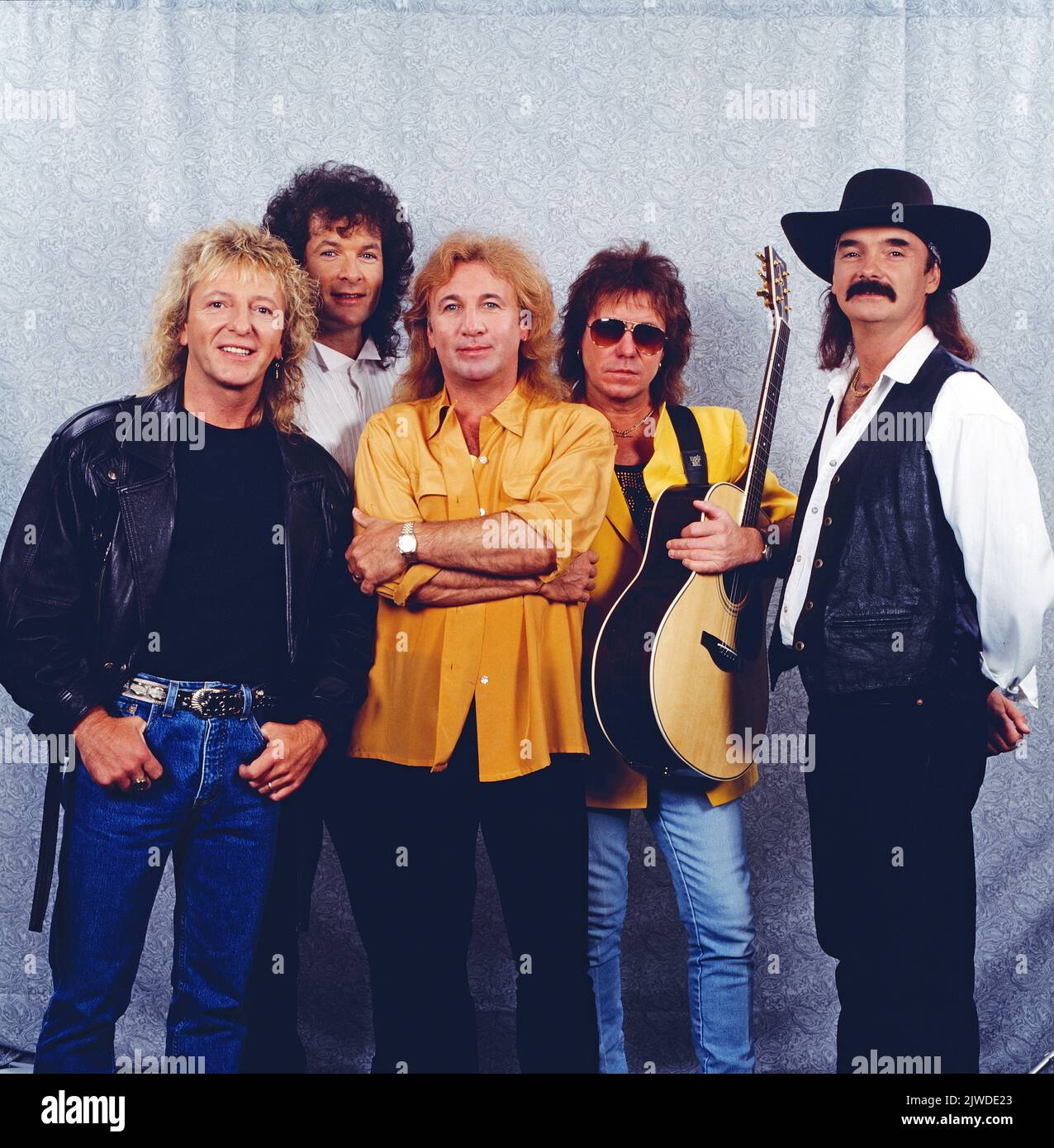 Smokie, britische Pop Rock Band, Aufnahme in Deutschland, 1994. Smokie, British Pop Rock Band, Fotoshooting, Deutschland, 1995. Stockfoto