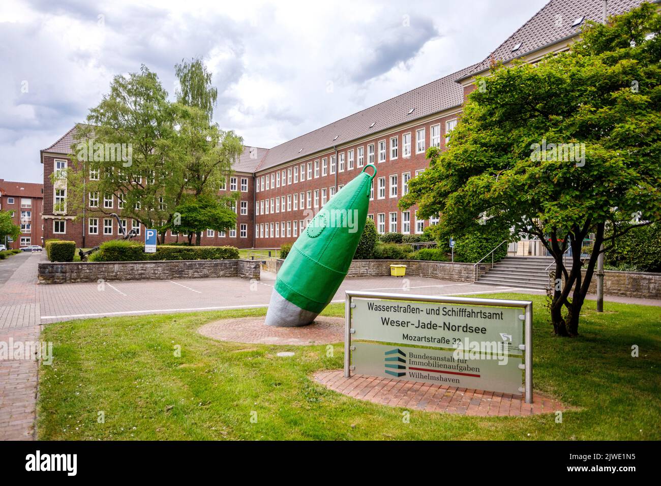 Wasserstraßen- und Schifffahrtsamt Weser-Jade-Nordsee und Bundesamt für Immobilienaufgaben, Wilhelmshaven Stockfoto
