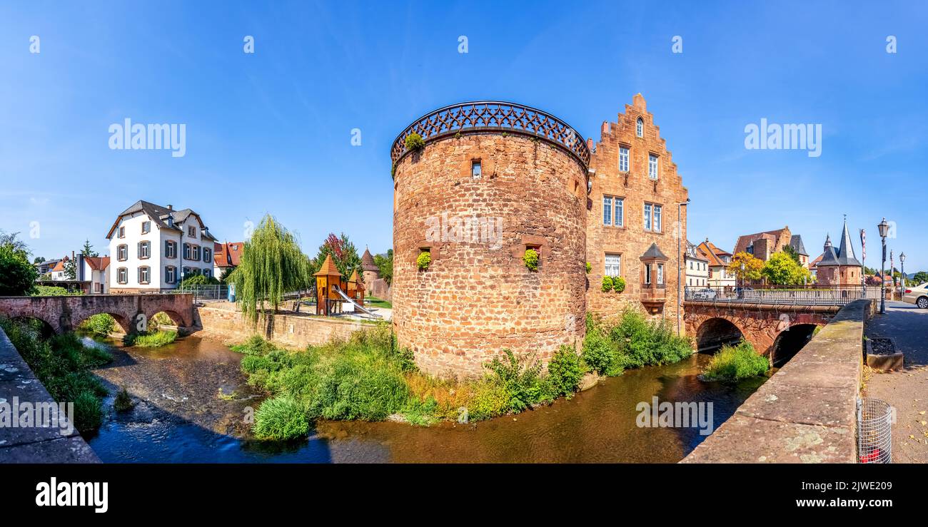 Stadtmauer, Büdingen, Deutschland Stockfoto