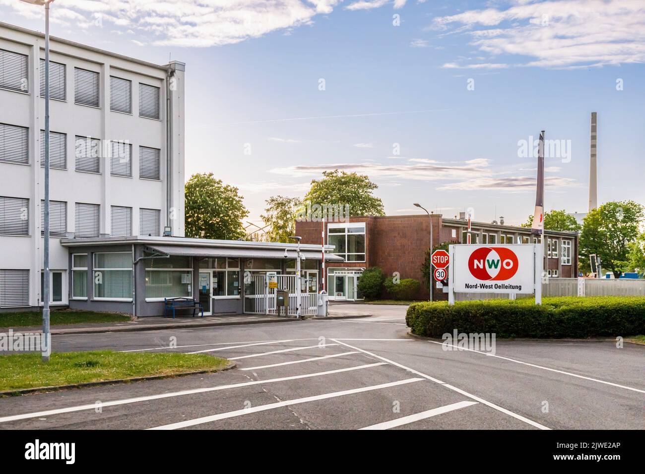 NWO, Nord-West Oelleitung GmbH. Stockfoto