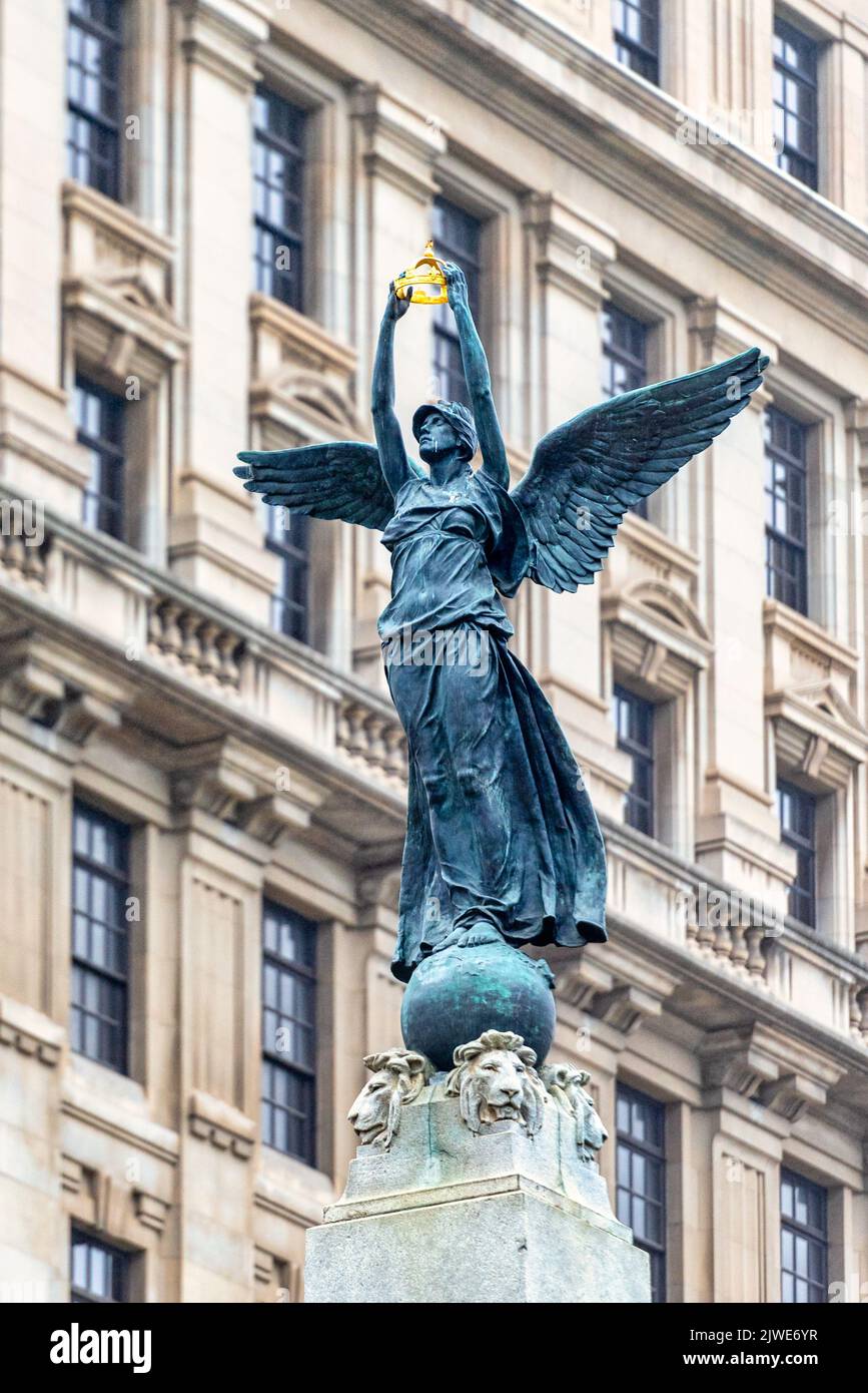 Skulptur Teil des Denkmals South African war Memorial, Toronto, Kanada, 2022 Stockfoto