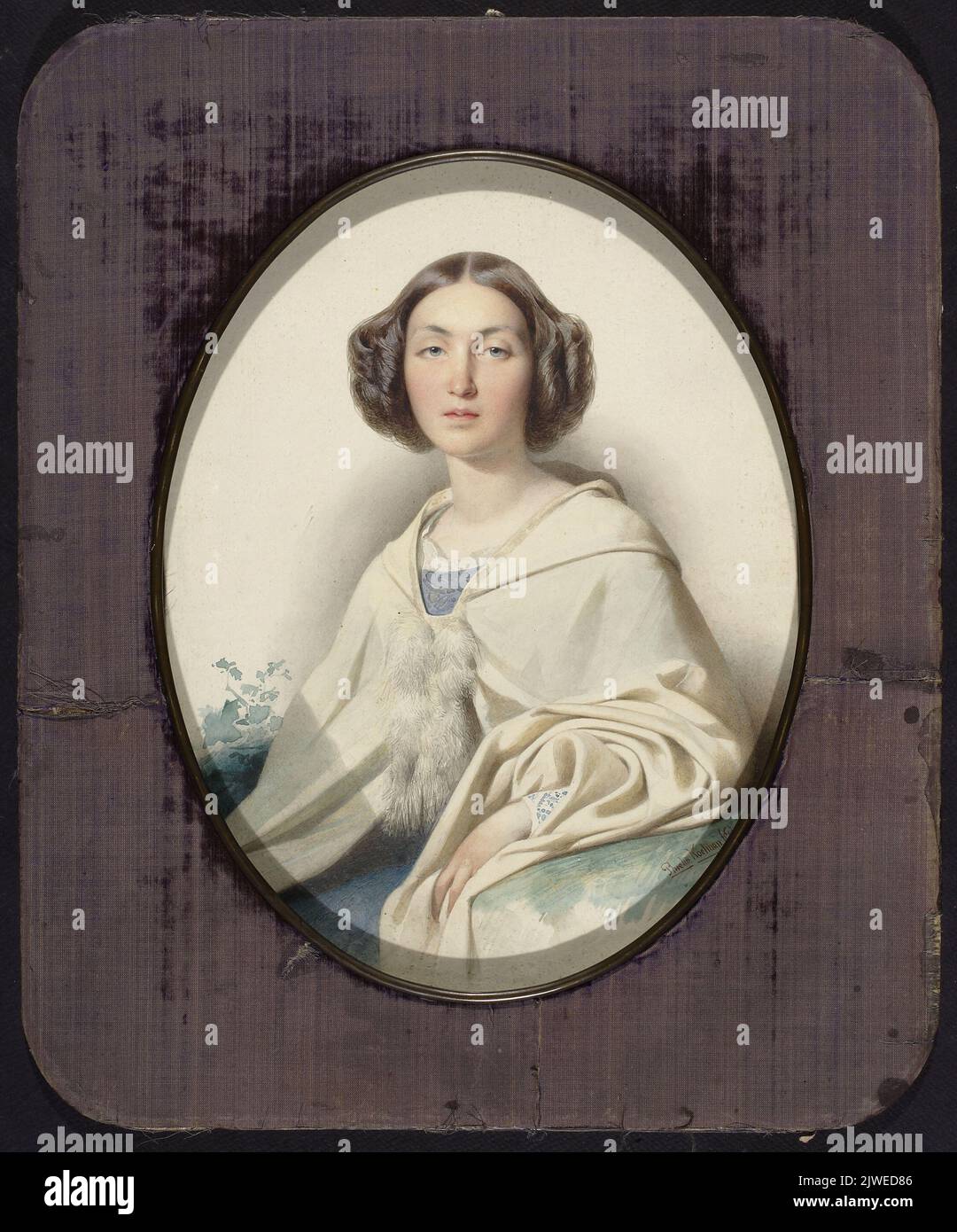 Portret Marianny Orańskiej (1810- 1883). Koelman, Johan Philip (1818-1893), Maler Stockfoto Portret Marianny Orańskiej (1810- 1883). Koelman, Johan Philip (1818-1893), Maler Stockfoto