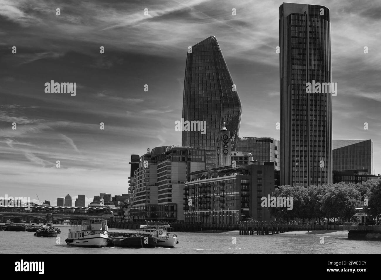 OXO Gebäude in den Wolkenkratzern von London an der themse Stockfoto