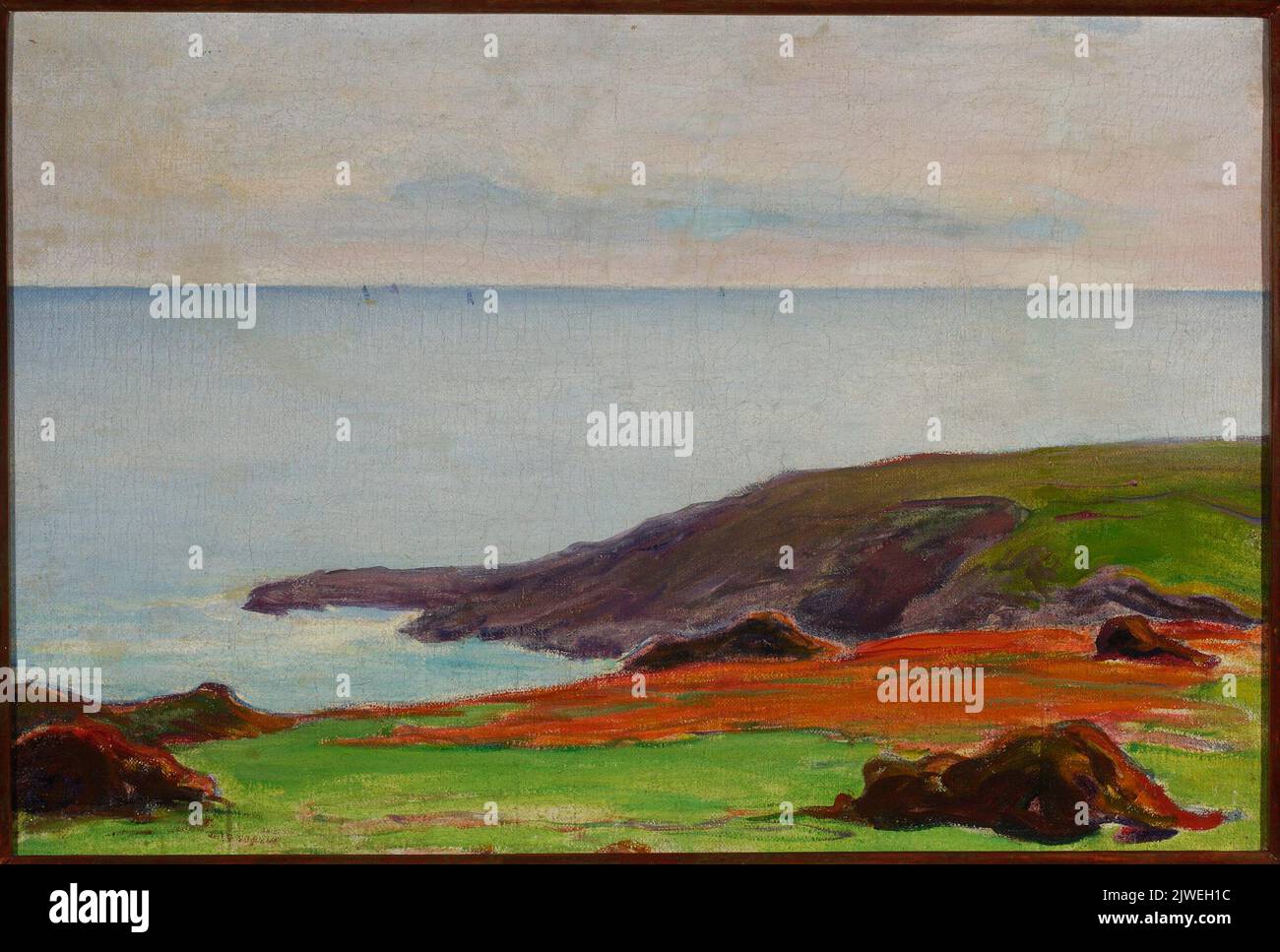 Das Meer im Frühling. Ślewiński, Władysław (1856-1918), Maler Stockfoto